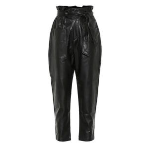 THE FRANKIE SHOP Kate Paperbag Faux Leather Trousers